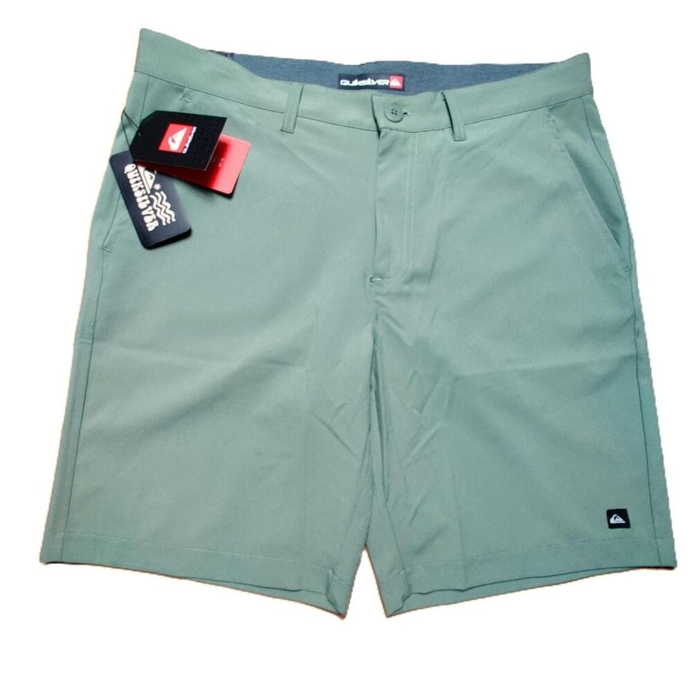 Quiksilver Amphibian Shorts Mens 33 Sea Spray Hybrid Stretch 9” Inseam